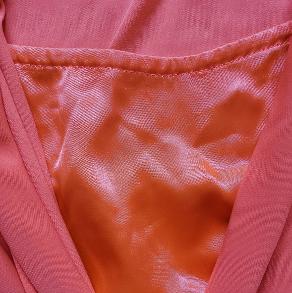 🌵🌵Tahari Orange Faux Tie Dress - Picture 3 of 5